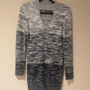 Almost famous Gardient sweater,M_ligh to dark grey